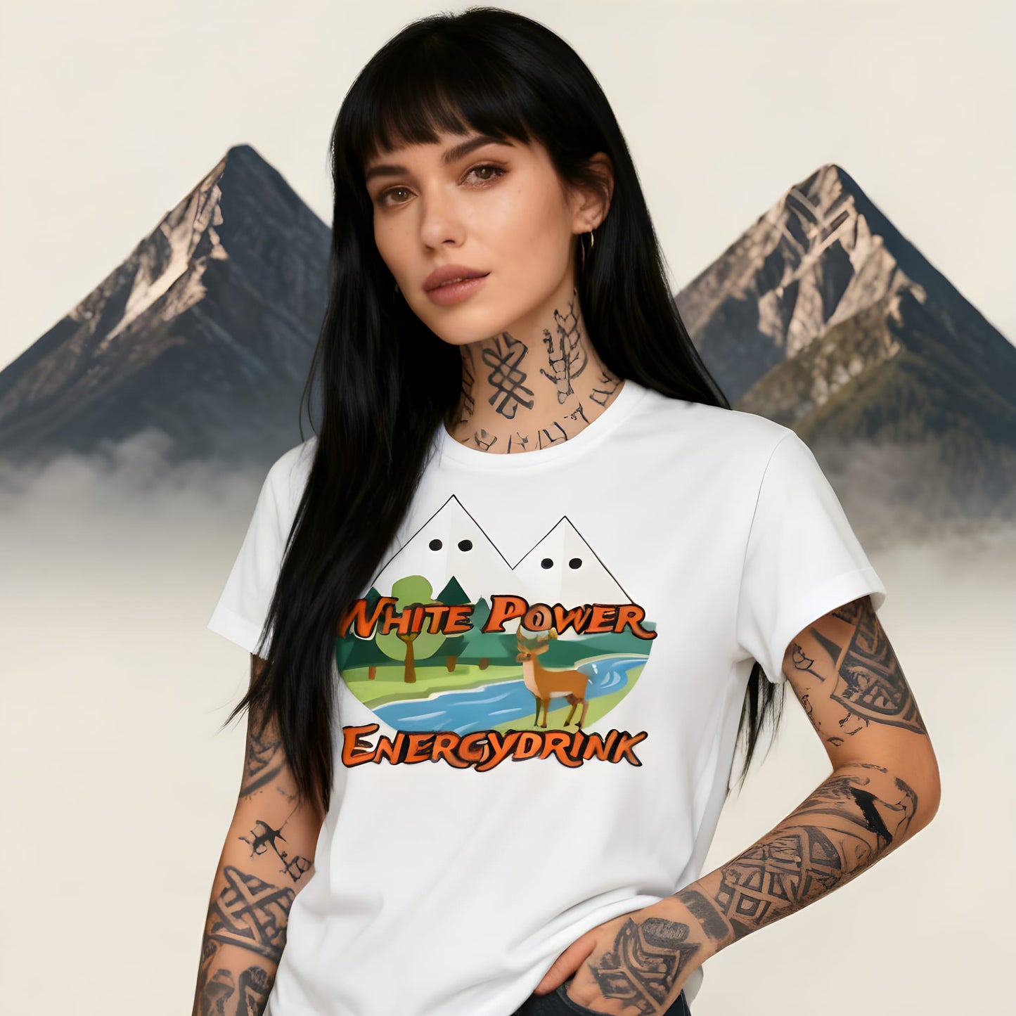 White Power Energydrink - Premiumshirt für Mädels - Ladies Premium Shirt